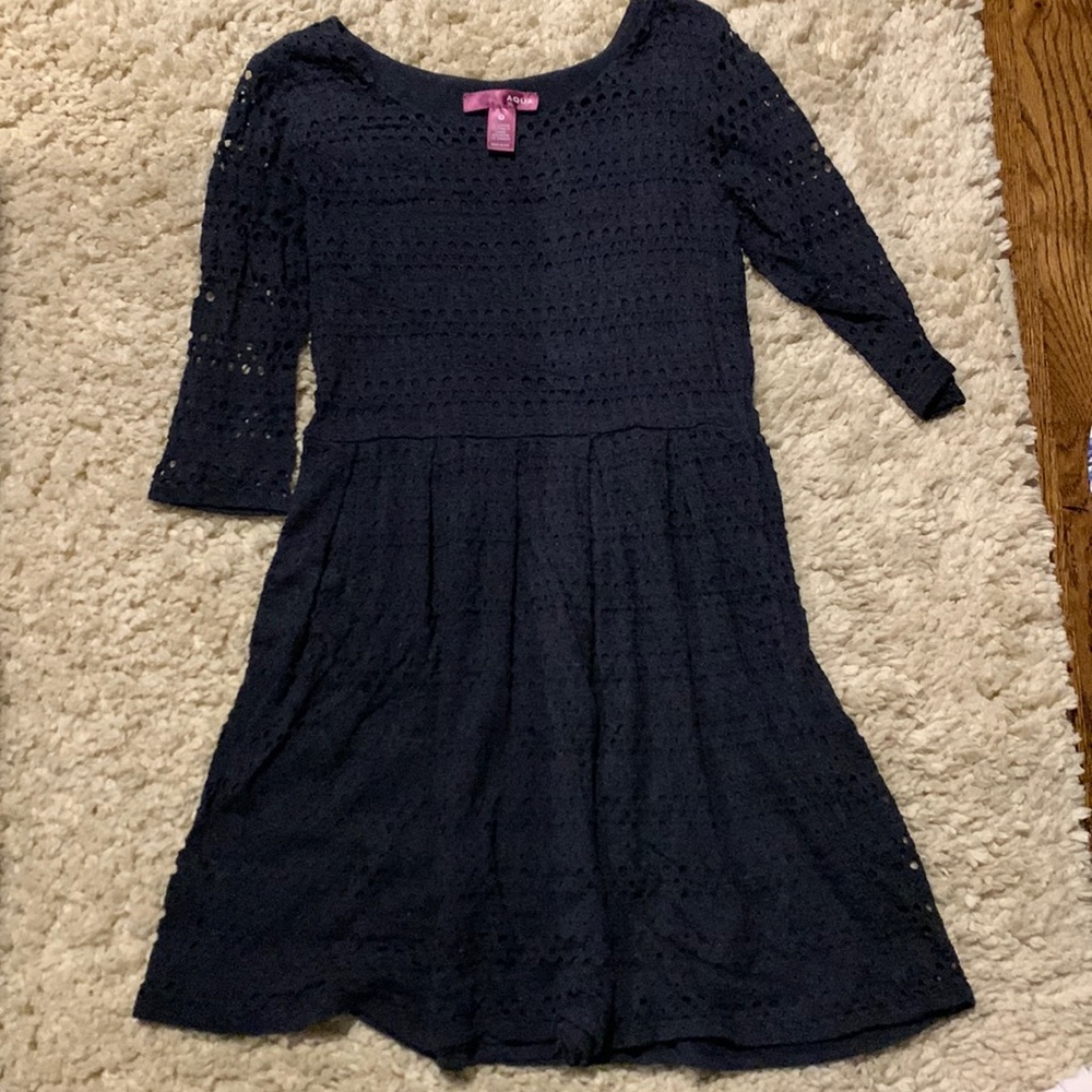 Aqua girl dress. Size s. Blue
